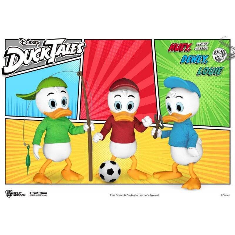 DUCKTALES - Riri Fifi et Loulou - Pack 3 Figurines Dynamic Heroes 10cm