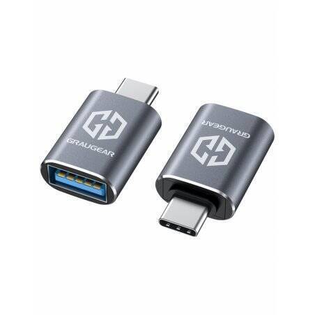 GRAUGEAR 2-piece USB adapter, 10Gbit/s Type A to Type-C® (M)