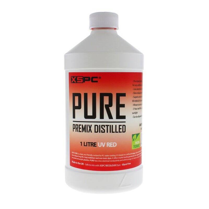 XSPC Pure Coolant, 1 Liter - rot, UV