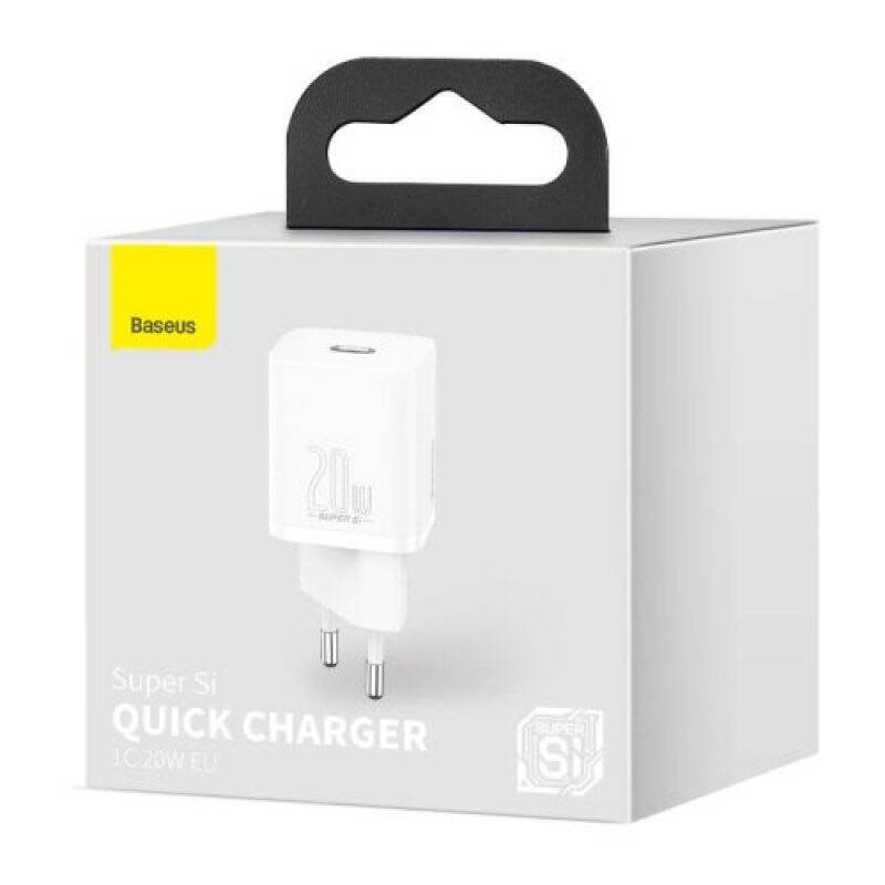 Baseus CCSUP-B02 chargeur d'appareils mobiles Téléphone portable Blanc Secteur Extérieure