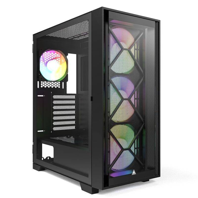 Montech AIR 1000 Premium, Midi-Tower, Tempered Glass, - schwarz