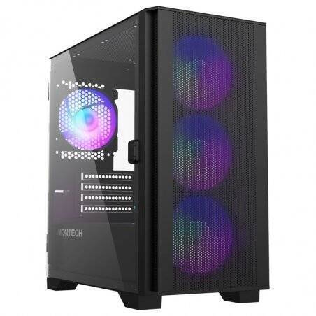 Montech AIR 100 ARGB, Micro-ATX, Tempered Glass - schwarz