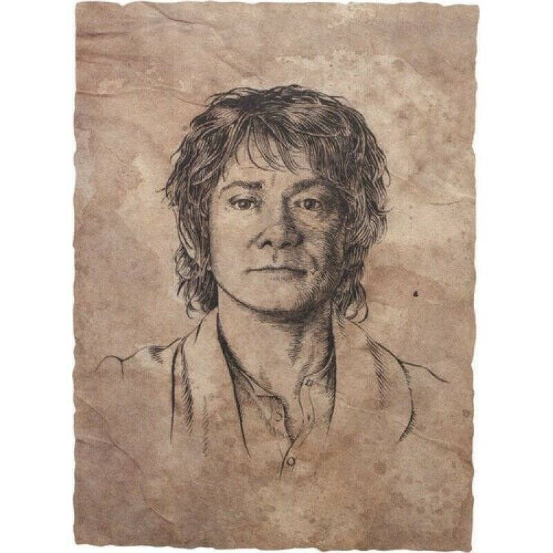 The Lord of the Rings - Portrait of Bilbo Baggins Statue Art Print