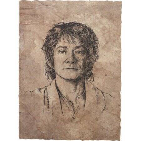 The Lord of the Rings - Portrait of Bilbo Baggins Statue Art Print