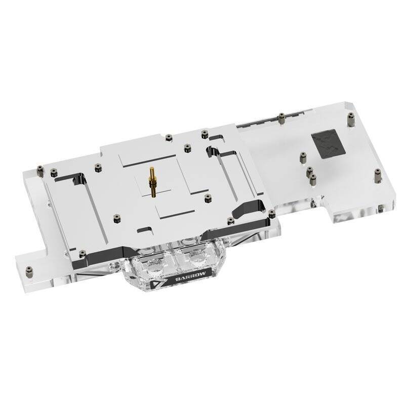 Barrow LRC2.0 full coverage GPU Water Block for ASUS TUF 3070 Aurora RGB - Acryl