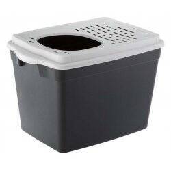 FERPLAST - LITTER BOX JUMPY BLACK/WHITE 38.8x57.5x39CM - (776.0060)