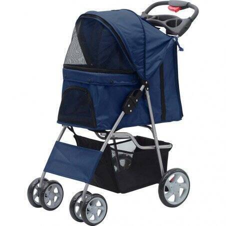 PAWISE - STROLLER FOR CATS AND DOGS BLUE 68x46x100CM - (636.9100)