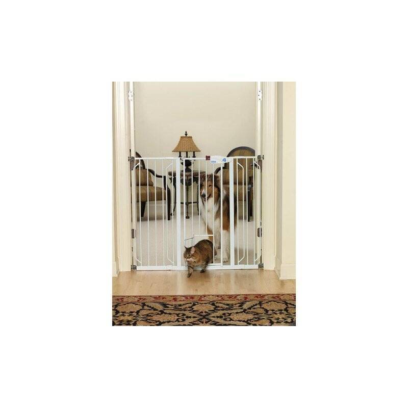 CARLSON -  GATE XTRA HIGH WALK-THRU WITH DOOR 104x74-99CM - (704.2054)
