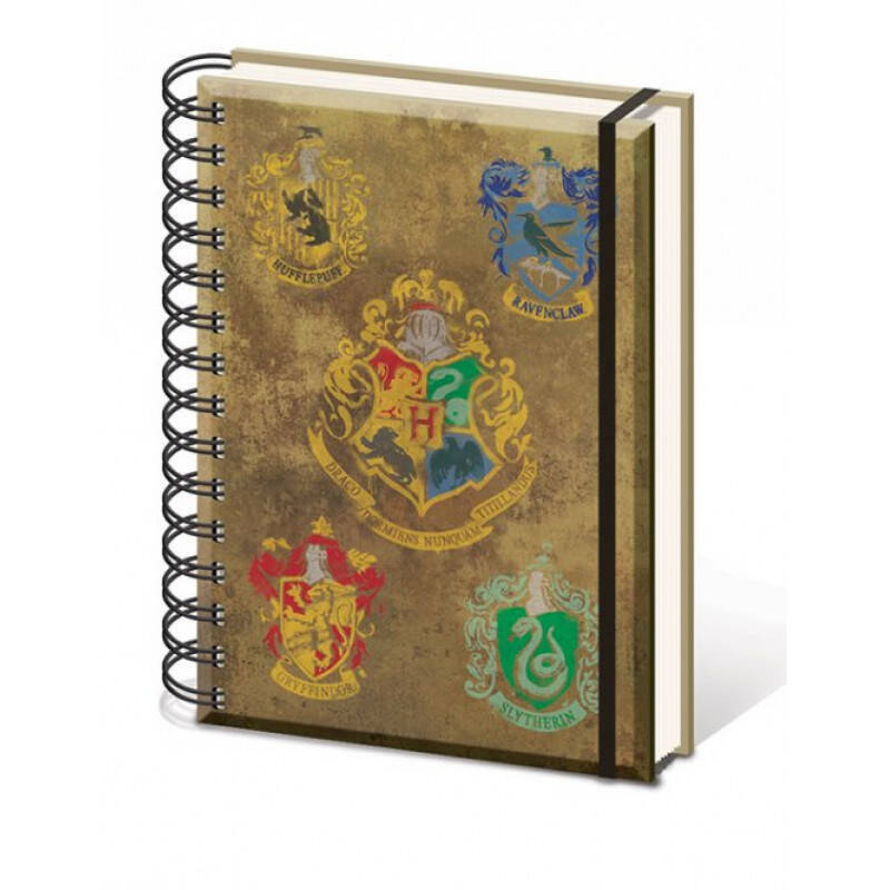 HARRY POTTER - Notebook A5 - Hogwarts Crest