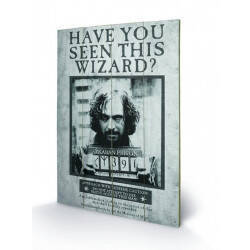HARRY POTTER - Sirius Wanted - Impression sur bois 40x59cm