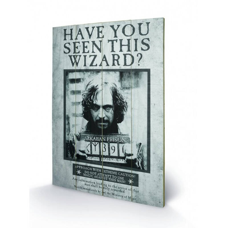 HARRY POTTER - Sirius Wanted - Impression sur bois 40x59cm