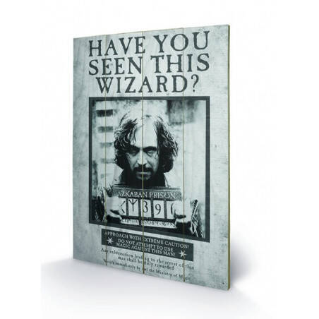 HARRY POTTER - Sirius Wanted - Impression sur bois 40x59cm