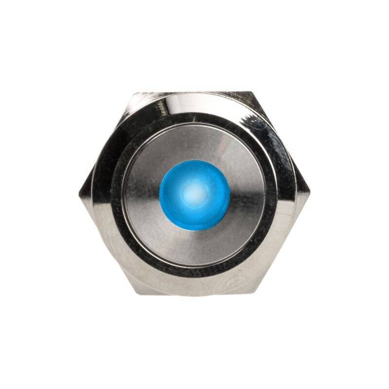 DimasTech compatible Vandalismustaster 22mm, Silverline Dot - RGB