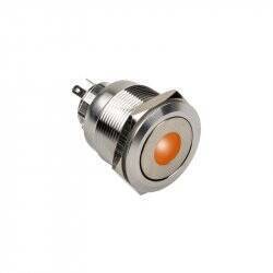 DimasTech compatible Vandalismustaster 25mm, Silverline Dot - RGB