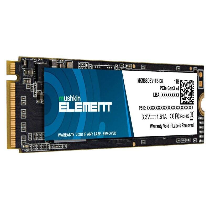 SSD Mushkin Element M.2 1TB PCIe Gen3x4 NVME