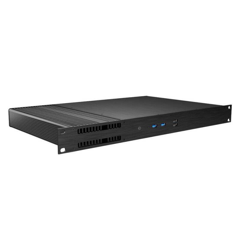 Akasa Galileo TU3 Plus Thin-Mini-ITX 1U Gehäuse, OEM - schwarz