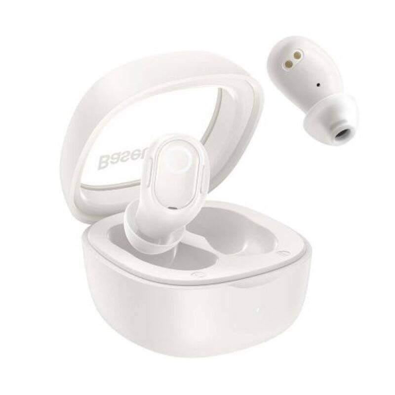 Baseus Earphone Bluetooth Bowie WM02 TWS, BT 5.3 wireless in-earbuds White (NGTW180002)