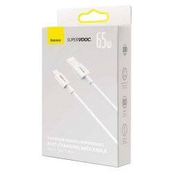 Baseus Type-C Superior Series SUPERVOOC 65W, 1m White (CAYS000902)