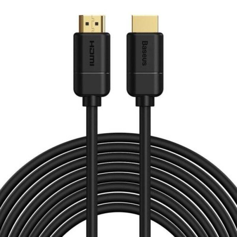Baseus Video Cable High definition Series HDMI To HDMI 4K 30 Hz, 3D HDR, 18 Gbps, 8 m black (CAKGQ-E01)