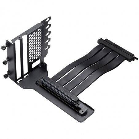 PHANTEKS Vertikales GPU-Bracket II + PCI-E 4.0 x16 Riser Flachband-Kabel, 22 cm - schwarz