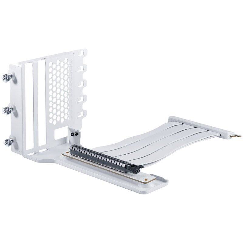 PHANTEKS Vertikales GPU-Bracket II + PCI-E 4.0 x16 Riser Flachband-Kabel, 22 cm - weiß