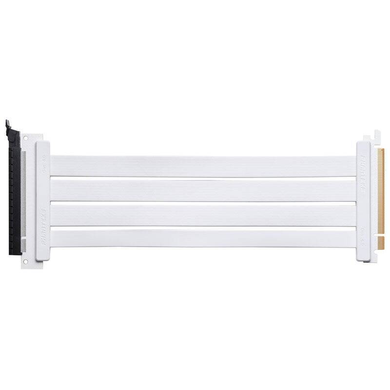 PHANTEKS PCI-E 4.0 x16 Riser Flachband-Kabel, 90 Grad, 30cm - weiß