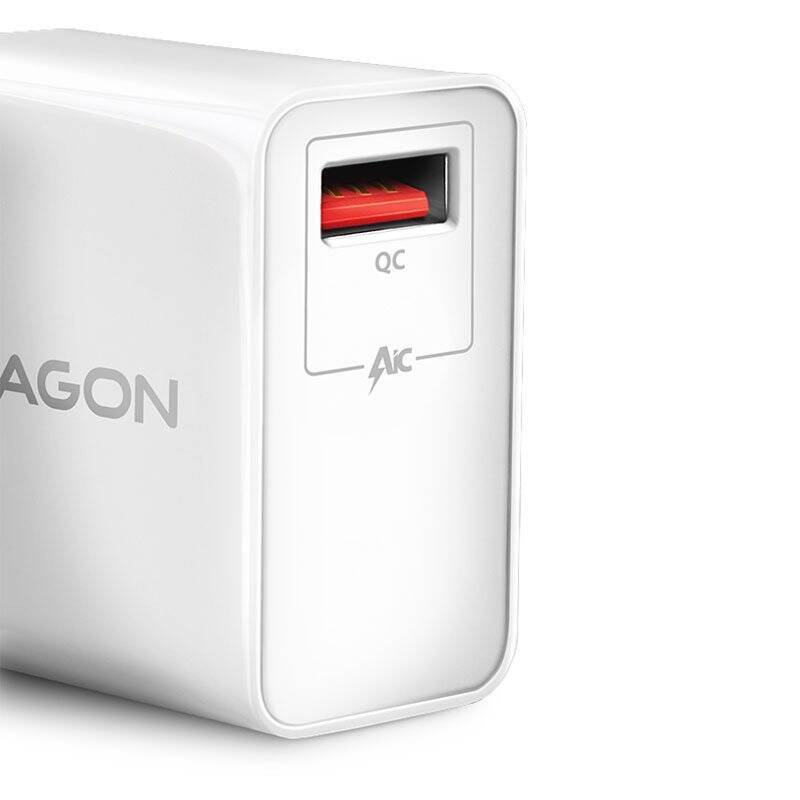 AXAGON ACU-QC19W Ladegerät, 1x QC3.0/AFC/FCP/SMART, 19W - weiß