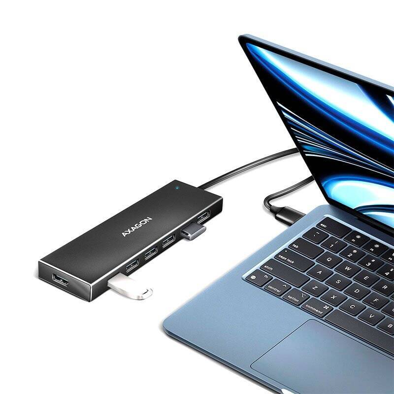 AXAGON HUE-F7A USB-Hub, 7x USB 3.2 Gen 1, externe Stromversorgung - 1m