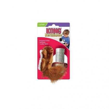 KONG - Refillable Catnip Squirrel 10X5X2 Cm