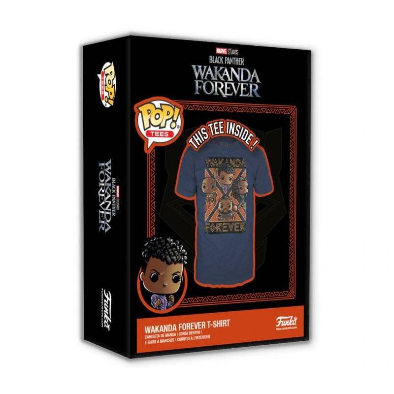 BLACK PANTHER WAKANDA FOREVER - Groupe - T-Shirt POP (L)