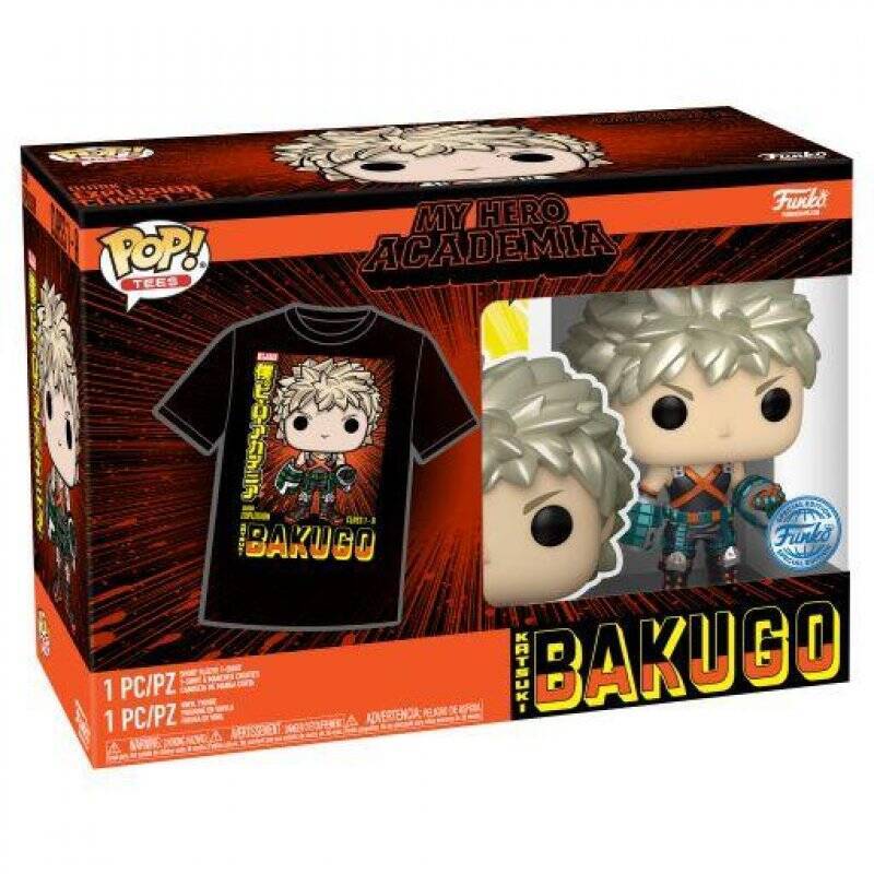 MY HERO ACADEMIA - Booble Head POP N° 249 - Bakugo (MT) +T-shirt (L)