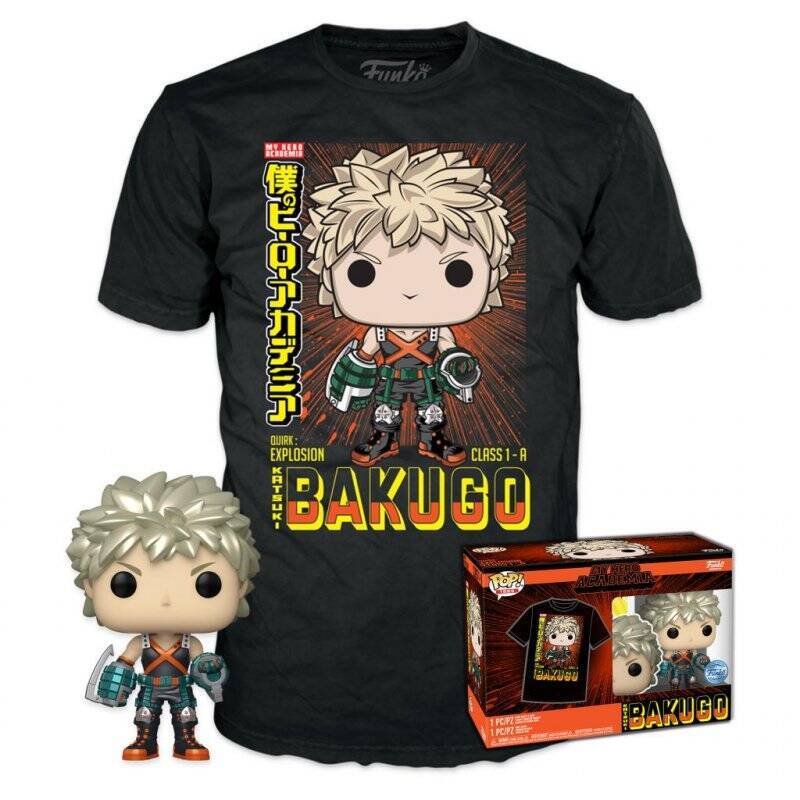 MY HERO ACADEMIA - Booble Head POP N° 249 - Bakugo (MT) +T-shirt (M)