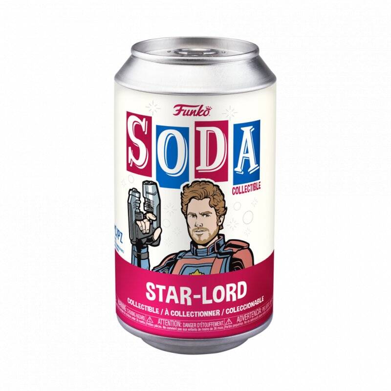 LES GARDIENS DE LA GALAXIE 3 - POP Soda - Star-Lord avec Chase (M)