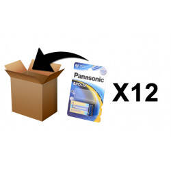 PANASONIC - Piles Alcaline Evolta 9V-6LR61 X 1 - Boite 12 pces