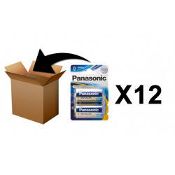 PANASONIC - Piles Alcaline Evolta D-LR20 X 2 - Boite de 12 Pack