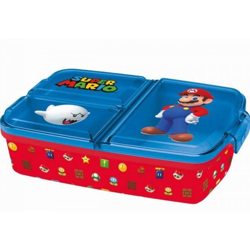(bundle product) Euromic compatible - SUPER MARIO multi compartment sandwich box (21420)
