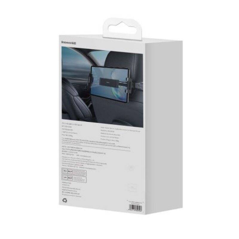 Baseus Car Mount JoyRide Pro Backseat mobile/tablet holder, fits from 4.7 to 12.3 inch, Black (SUTQ000001)