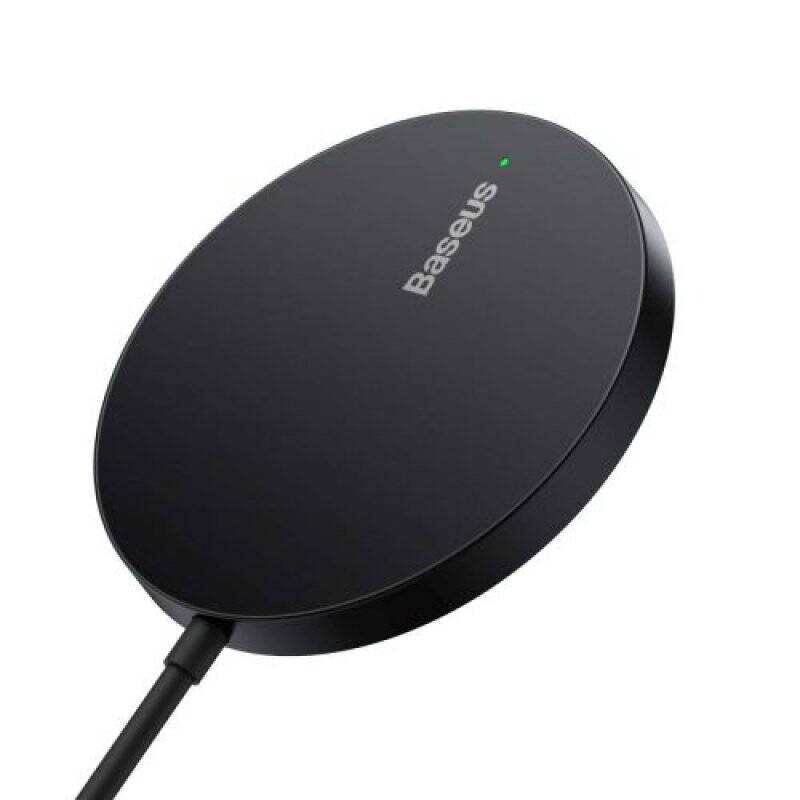 Baseus Wireless Charger Magnetic Simple Mini3, 15W Black (CCJJ040001)