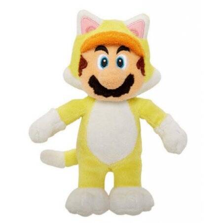 SUPER MARIO 3D LAND - Mario Chat - Peluche 24cm
