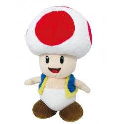 STOCK1-SUPER MARIO - Toad Rouge - Peluche 20cm