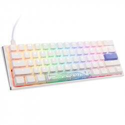 Ducky One 3 Classic Pure White Mini Gaming Tastatur, RGB LED - MX-Red (US)