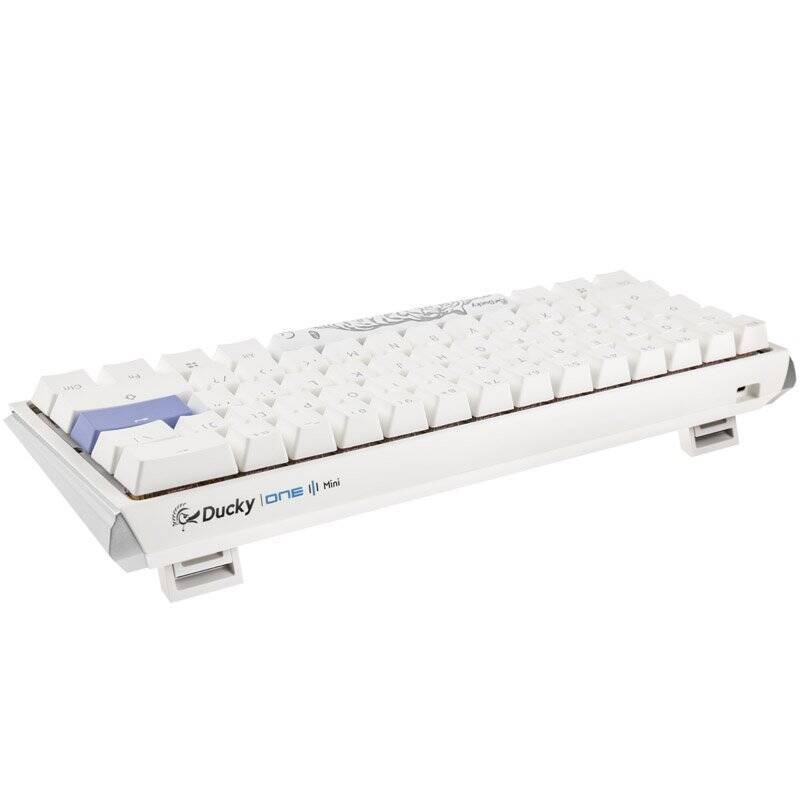 Ducky One 3 Classic Pure White Mini Gaming Tastatur, RGB LED - MX-Red (US)