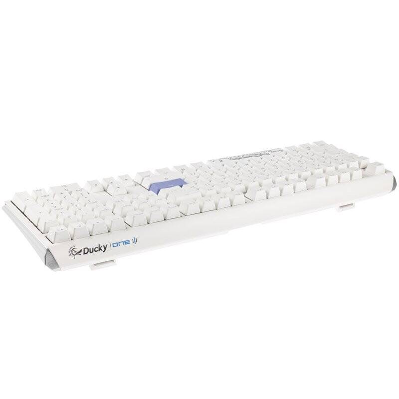 Ducky One 3 Classic Pure White Gaming Tastatur, RGB LED - MX-Speed-Silver (US)