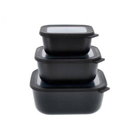 Mepal - Cirqula High Rect Bowl Set - Black (14605)