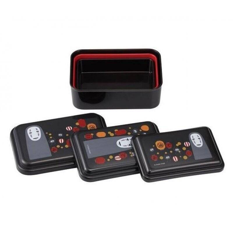 LE VOYAGE DE CHIHIRO - No Face & Lanternes -Set de 3 Bento Box
