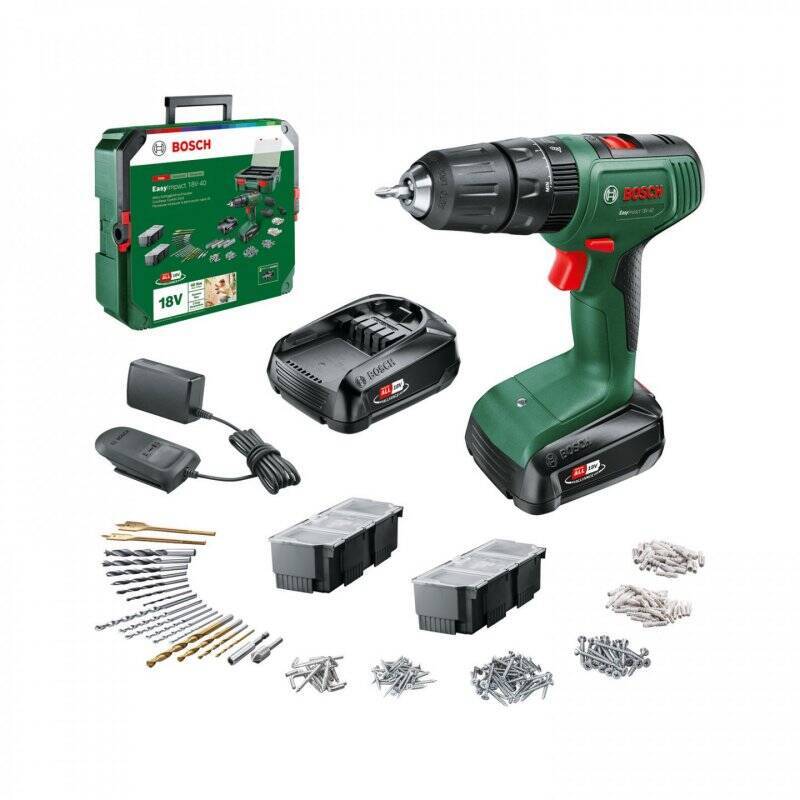 Bosch - EasyImpact 18V-40 Drill + SystemBox ( 2 x Battery & Charger Included )