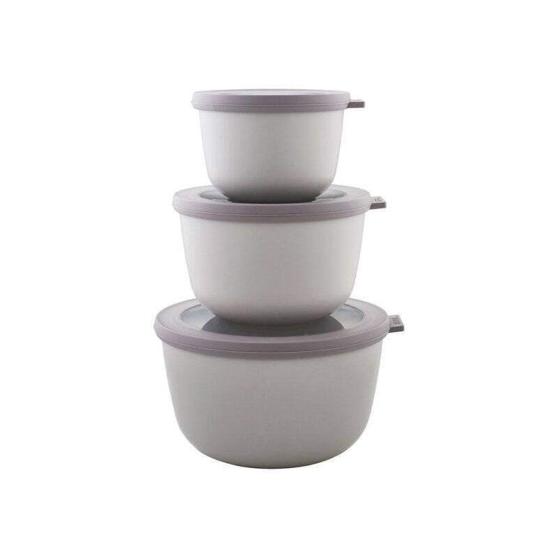 Mepal - Cirqula High Bowl Set Of 3 - Nordic White (233094)