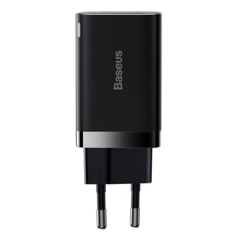 Baseus Travel Charger Super Si Pro mini Fast Charger, C+U, PD 3.0, QC 3.0 30W EU Black (CCSUPP-E01)