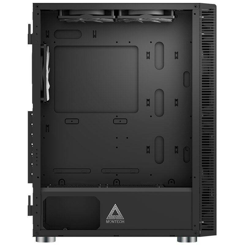 Montech X3 Glass Midi-Tower, DRGB, Tempered Glass -schwarz