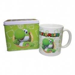 NINTENDO - YOSHI - Tirelire en Métal 12 x 9 x 11cm + Mug